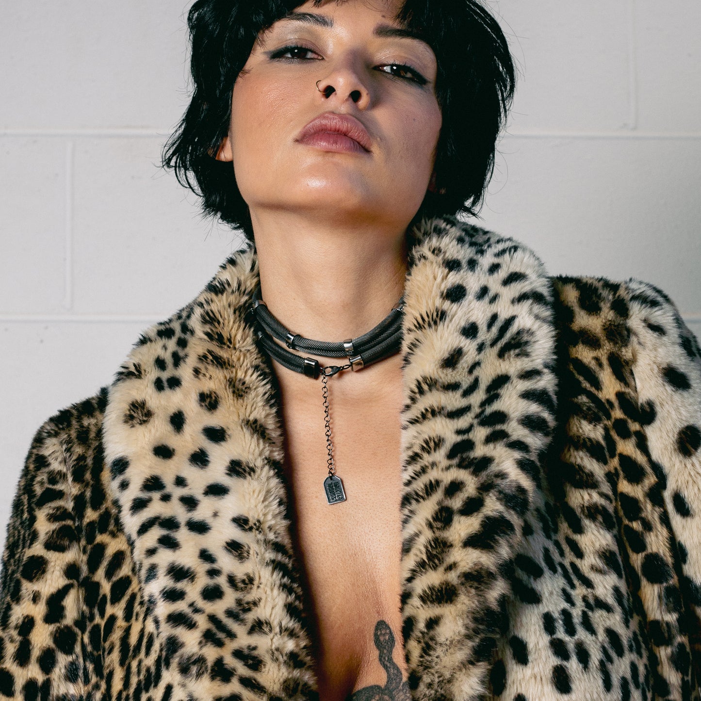 CS STATEMENT CHOKER - VINTAGE SILVER