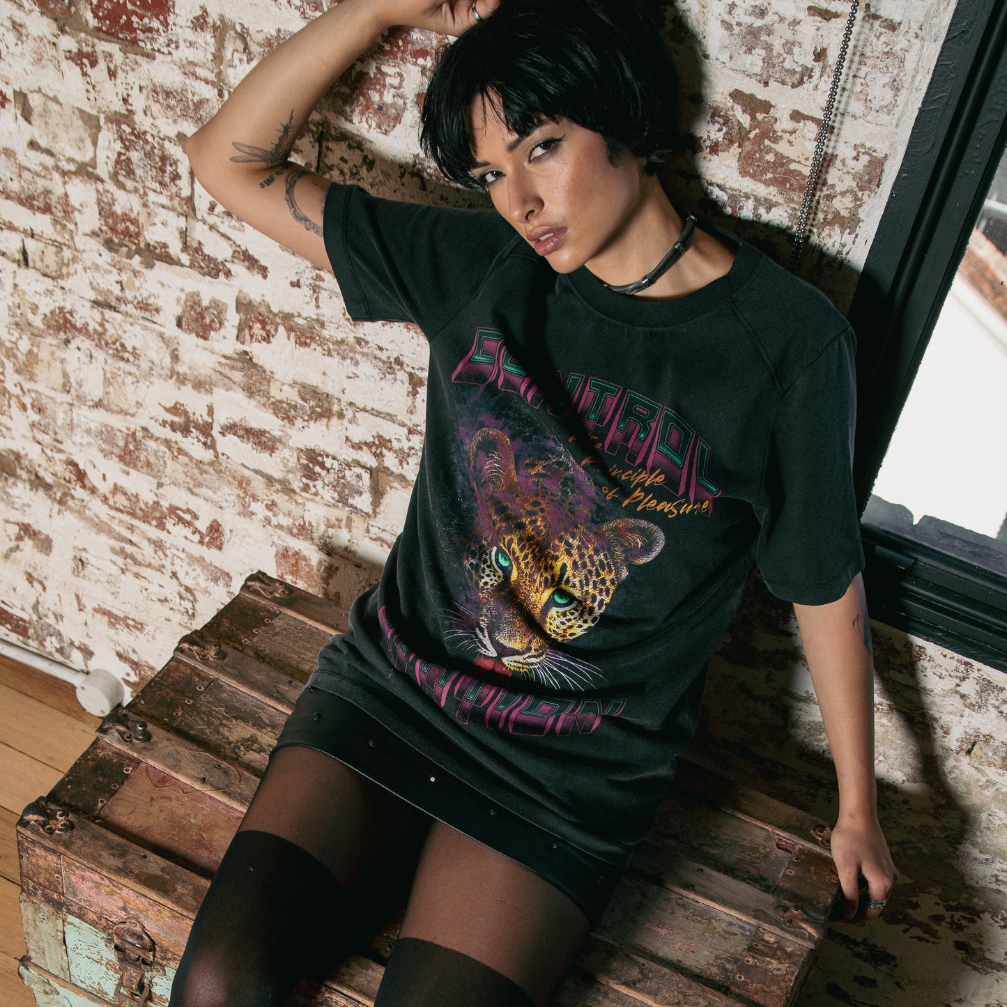 IDOL MINI SKIRT - BLACK