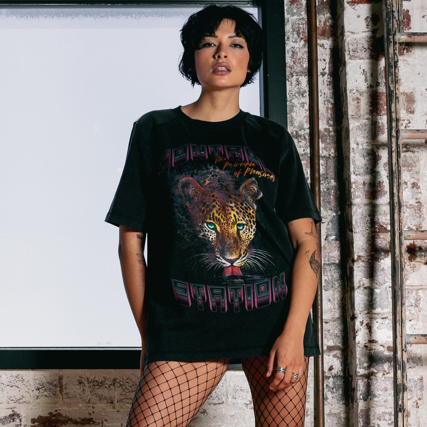 PRINCIPLE OF PLEASURE TEE - WASHED BLACK