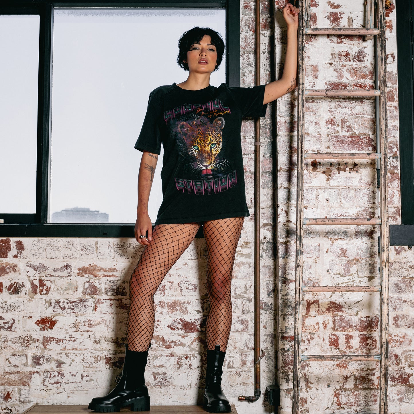 PRINCIPLE OF PLEASURE TEE - WASHED BLACK