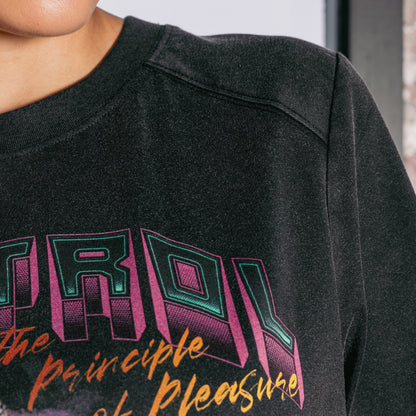 PRINCIPLE OF PLEASURE TEE - WASHED BLACK